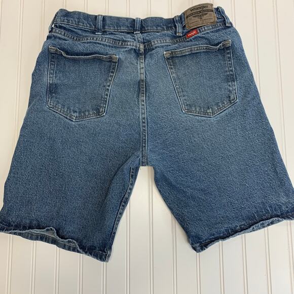 Wrangler Dad Jean Shorts Jorts Sz 34 - Picture 2 of 5